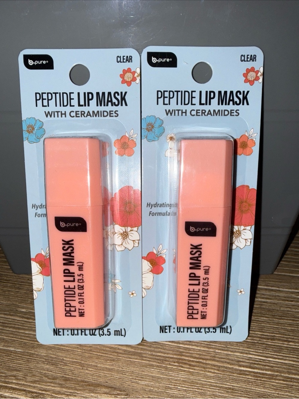 2 packs Peptide Lip Mask with Ceramides — Peach Pink